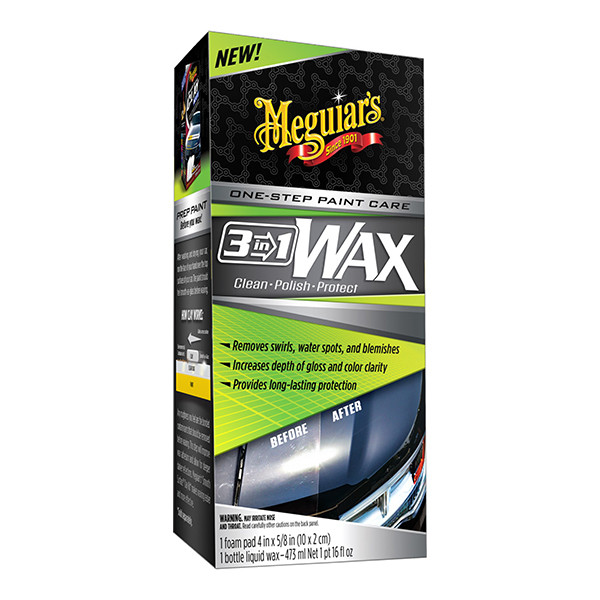 Meguiars One-Step Paint Care 3 In 1 Clean Polish Protect Wax (473 ml) SME01025 - 1