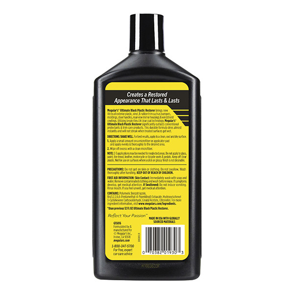Meguiars Ultimate Black Plastic Restorer (473 ml) SME01057 - 6