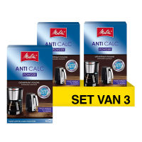 Aanbieding: Melitta Anti-Calc poeder voor filterkoffiezetapparaten en waterkokers  (3 verpakkingen à 6 zakjes - 20 gram) SME01062