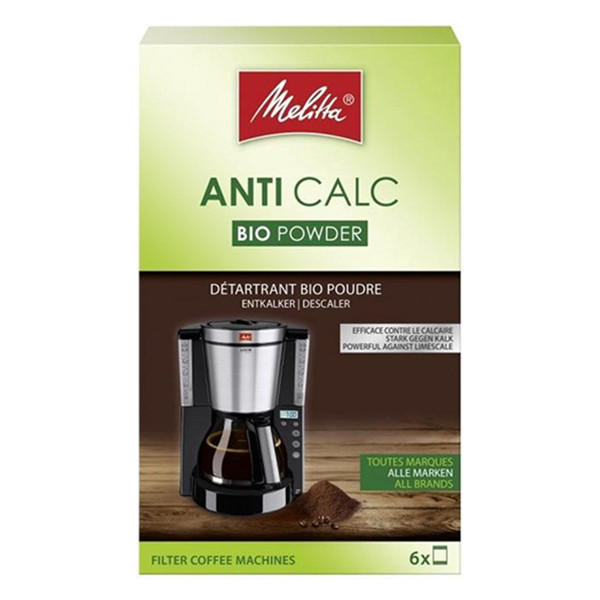 Melitta Bio Powder Anti-kalk ontkalker - zakjes (6 x 20 gram)  SME01007 - 1