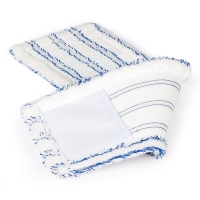 Microvezel doek blauw-wit voor vloerwisser (123schoon huismerk)  SDR00038