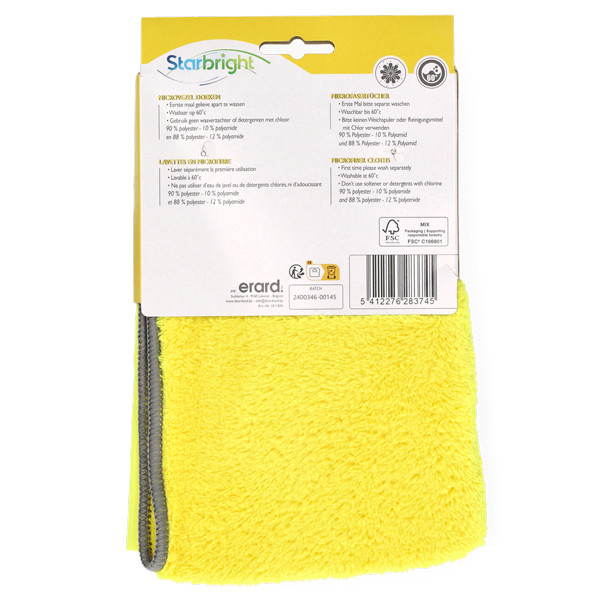 Microvezeldoek Afstoffen 35x35cm | 2 stuks (123schoon huismerk) SDR07319 - 2