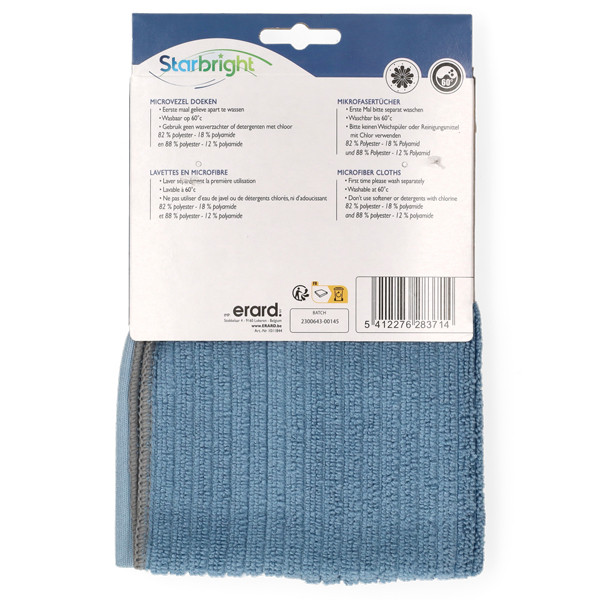 Microvezeldoek Badkamer 35x35cm | 2 suks (123schoon huismerk) SDR07318 - 2