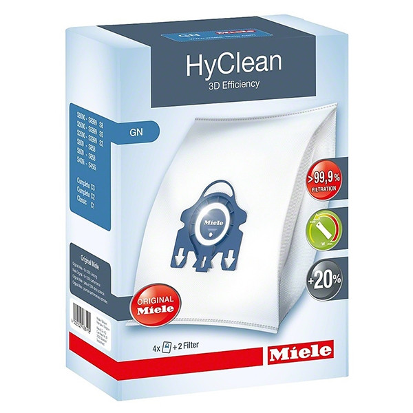 Miele HyClean 3D Efficiency GN stofzuigerzakken 4 zakken (origineel) SMI01007 - 1