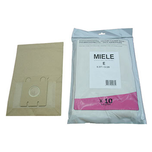 Miele type E papieren stofzuigerzakken 10 zakken (123schoon huismerk)  SMI01019 - 1