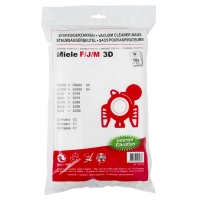 Miele type F/J/M microvezel 3D stofzuigerzakken 10 zakken + 1 filter (123schoon huismerk)  SMI01005