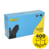 Mini-palletvoordeel: 400x Nitril Handschoen Zwart Poedervrij L | 3,5 g | 100 stuks | 123schoon huismerk SDR09105 - 1