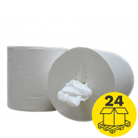 Mini-palletvoordeel: Poetspapier 1-laags | 144 rollen | 123schoon huismerk | Geschikt voor Tork M2 dispenser SDR02097