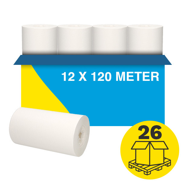 Mini-palletvoordeel: Poetspapier 1-laags | 312 rollen | 123schoon huismerk | Geschikt voor Tork M1 dispenser SDR02094 - 1