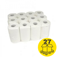 Mini-palletvoordeel: Poetspapier 2-laags | 324 rollen | 123schoon huismerk | Geschikt voor Tork M1 dispenser SDR02098