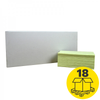 Mini-palletvoordeel: Z-vouw handdoeken 2-laags | 360 pakken | Groen | 123schoon huismerk | Geschikt voor Tork H3 dispenser SDR02089