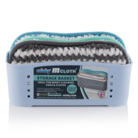 Minky Opbergbox met Schoonmaakpad 3 stuks assorti blauw  SMI00007
