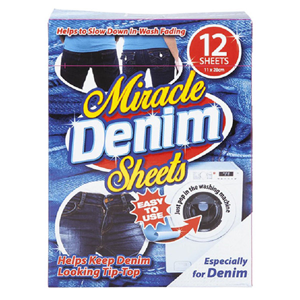 Miracle Laundry Sheets kleurdoekjes - Denim Reviver (12 doekjes)  SMI06037 - 1
