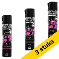 Muc-Off Aanbieding: 3x Muc-Off All-Weather Chain Lube | Kettingspray | 400 ml  SMU00029