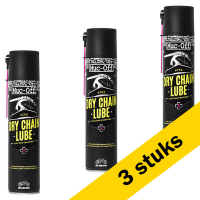 Muc-Off Aanbieding: 3x Muc-Off Dry Chain Lube | Kettingspray | 400 ml  SMU00044