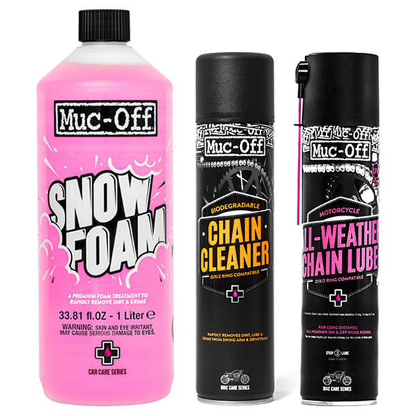 Muc-Off schoonmaakset: Snow Foam + Chain Cleaner + All-Weather Chain Lube  SMU00055 - 1