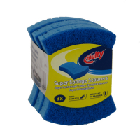 Multy Super schuursponsjes blauw 3 stuks (Multy)  SMU00004