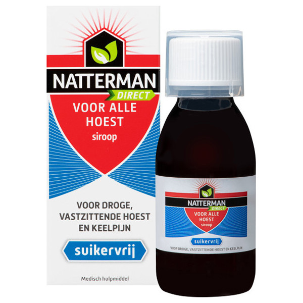 Natterman Direct Voor Alle Hoest Suikervrije Siroop (120 ml) SNA00004 - 1