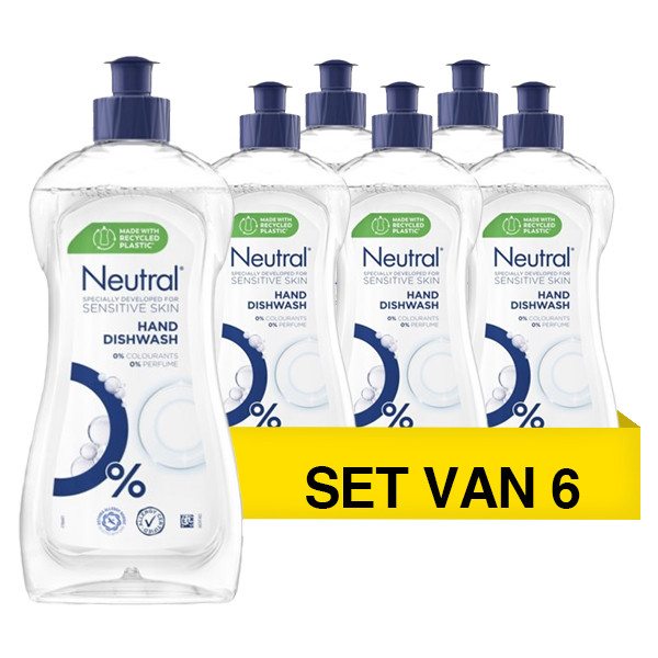 Aanbieding: Neutral Ecologisch Afwasmiddel - Sensitive Skin (6 flessen - 500 ml) SNE00060 - 1