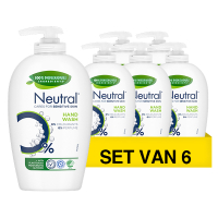 Neutral Aanbieding: Neutral Parfumvrije Vloeibare Handzeep (6 stuks - 250 ml)  SNE00063