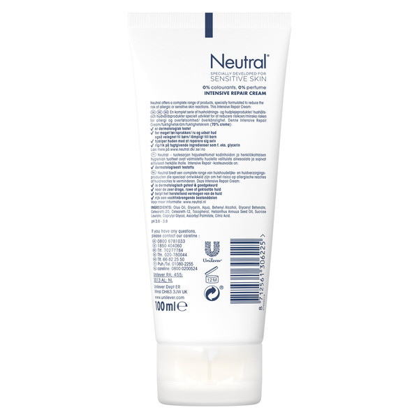 Neutral Intensive Repair Creme 0% (100 ml)  SNE01032 - 3