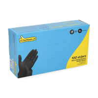 Nitril Handschoenen Zwart Poedervrij XL | 3,5 g | 100 stuks | 123schoon huismerk SDR07300