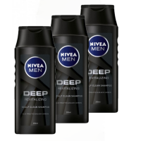 Nivea Aanbieding: 3x Nivea For Men Deep Revitalizing shampoo (250 ml)  SNI05388