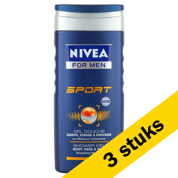 Nivea Aanbieding: 3x Nivea Sport douchegel for men (250 ml)  SNI05334 - 1