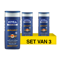 Nivea Aanbieding: 3x Nivea Sport douchegel for men (250 ml)  SNI05334