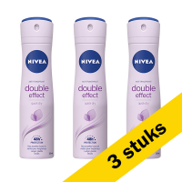 Nivea Aanbieding: 3x Nivea deodorant spray Double Effect (150 ml)  SNI05344