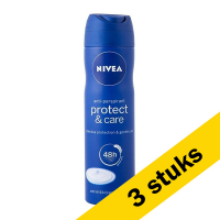 Nivea Aanbieding: 3x Nivea deodorant spray Protect & Care (150 ml)  SNI05325