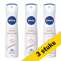 Nivea Aanbieding: 3x Nivea deodorant spray Satin Sensation (150 ml)  SNI05358