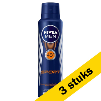 Aanbieding: 3x Nivea deodorant spray Sport for men (150 ml) SNI05214