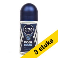 Nivea Aanbieding: 3x Nivea deoroller Cool Kick for men (50 ml)  SNI05207