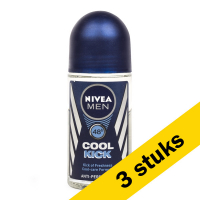 Aanbieding: 3x Nivea deoroller Cool Kick for men (50 ml) SNI05207