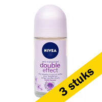 Nivea Aanbieding: 3x Nivea deoroller Double Effect (50 ml)  SNI05317