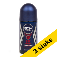 Nivea Aanbieding: 3x Nivea deoroller Dry Impact Plus for men (50 ml)  SNI05204