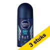 Aanbieding: 3x Nivea deoroller Fresh Active for men (50 ml) SNI05206 - 1