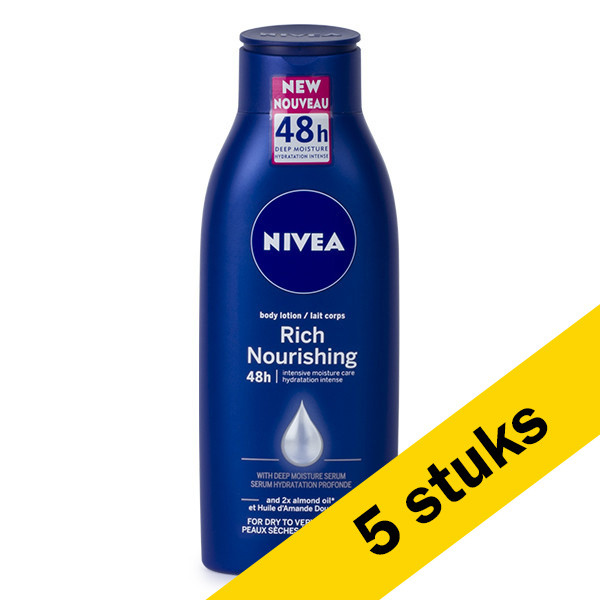 Nivea Aanbieding: 5x Nivea verzorgende bodymilk (400 ml)  SNI06028 - 1