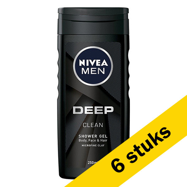 Nivea Aanbieding: 6x Nivea Deep douchegel (250 ml)  SNI06051 - 1