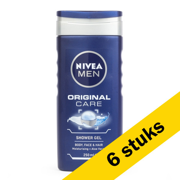 Nivea Aanbieding: 6x Nivea Original Care douchegel for men (250 ml)  SNI06021 - 1