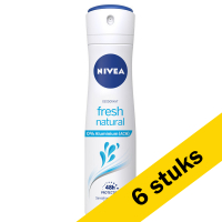 Nivea Aanbieding: 6x Nivea deodorant spray Fresh Natural (150 ml)  SNI06091