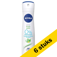Aanbieding: 6x Nivea deodorant spray Pure & Natural Jasmine (150 ml) SNI06065