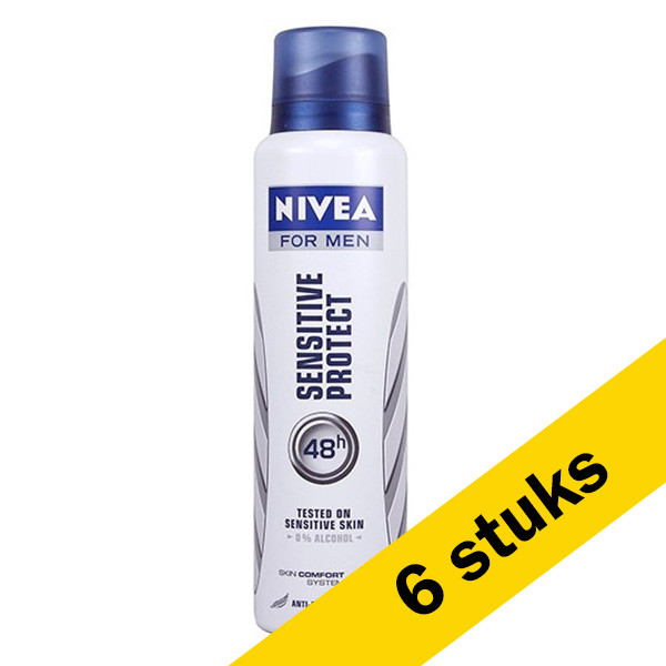 Nivea Aanbieding: 6x Nivea deodorant spray Sensitive Protect for men (150 ml)  SNI06050 - 1