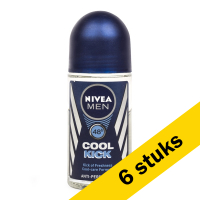 Nivea Aanbieding: 6x Nivea deoroller Cool Kick for men (50 ml)  SNI06071