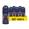 Aanbieding: 6x Nivea deoroller Dry Impact Plus for men (50 ml)