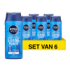 Aanbieding: 6x Nivea for Men Strong Power shampoo (250 ml)