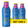 Aanbieding: NIVEA SUN  Protect & Hydrate Zonnemelk SPF50+ (3 stuks à 200 ml) SNI06303 - 1