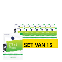 Nivea Aanbieding: Nivea 10 Minutes Urban Skin Detox Tissue Masker (15 maskers)  SNI06169