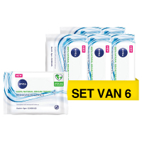 Nivea Aanbieding: Nivea 3in1 Verfrissende Reinigingsdoekjes (6 dozen - 25 doekjes)  SNI06241